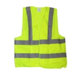 تصویر  جلیقه ایمنی مدل چهارخط شبرنگ کد YP-EN471 سایز 2XL